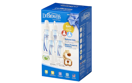 Набор антиколиковых бутылочек Dr.Brown’s с узким горлышком, 4 шт.